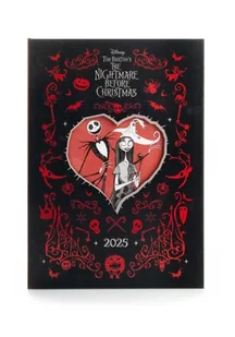 Kalendarz książkowy 2025 The Nightmare Before Christmas dziennik A5 Miasteczko Halloween - Kalendarze - miniaturka - grafika 1
