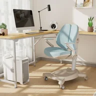Krzesła obrotowe dla dzieci - krzesło do biurka ergonomiczne spacetronik xd niebieskie - miniaturka - grafika 1