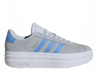 Buty sportowe damskie - Buty damskie adidas VL Court Bold szare platforma sneakers IH8033 39 1/3 - miniaturka - grafika 1