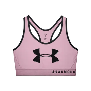 Biustonosz sportowy Under Armour Mid Keyhole Graphic - Bielizna sportowa damska - miniaturka - grafika 9