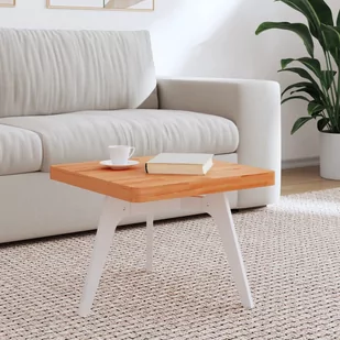 vidaXL Blat do stolika, 50x50x4 cm, kwadratowy, lite drewno bukowe - Meble modułowe i akcesoria - miniaturka - grafika 1
