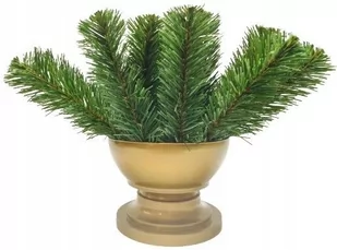 WYSOKI GAZON DONICZKA zalana betonem ciężka stroik 18 cm duża na cmentarz - Sztuczne kwiaty - miniaturka - grafika 1