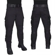 Spodnie męskie - Spodnie Wojskowe Bojówki 124LMK2 DUC Poligon Klasa Mundurowa Czarne XL Long - miniaturka - grafika 1