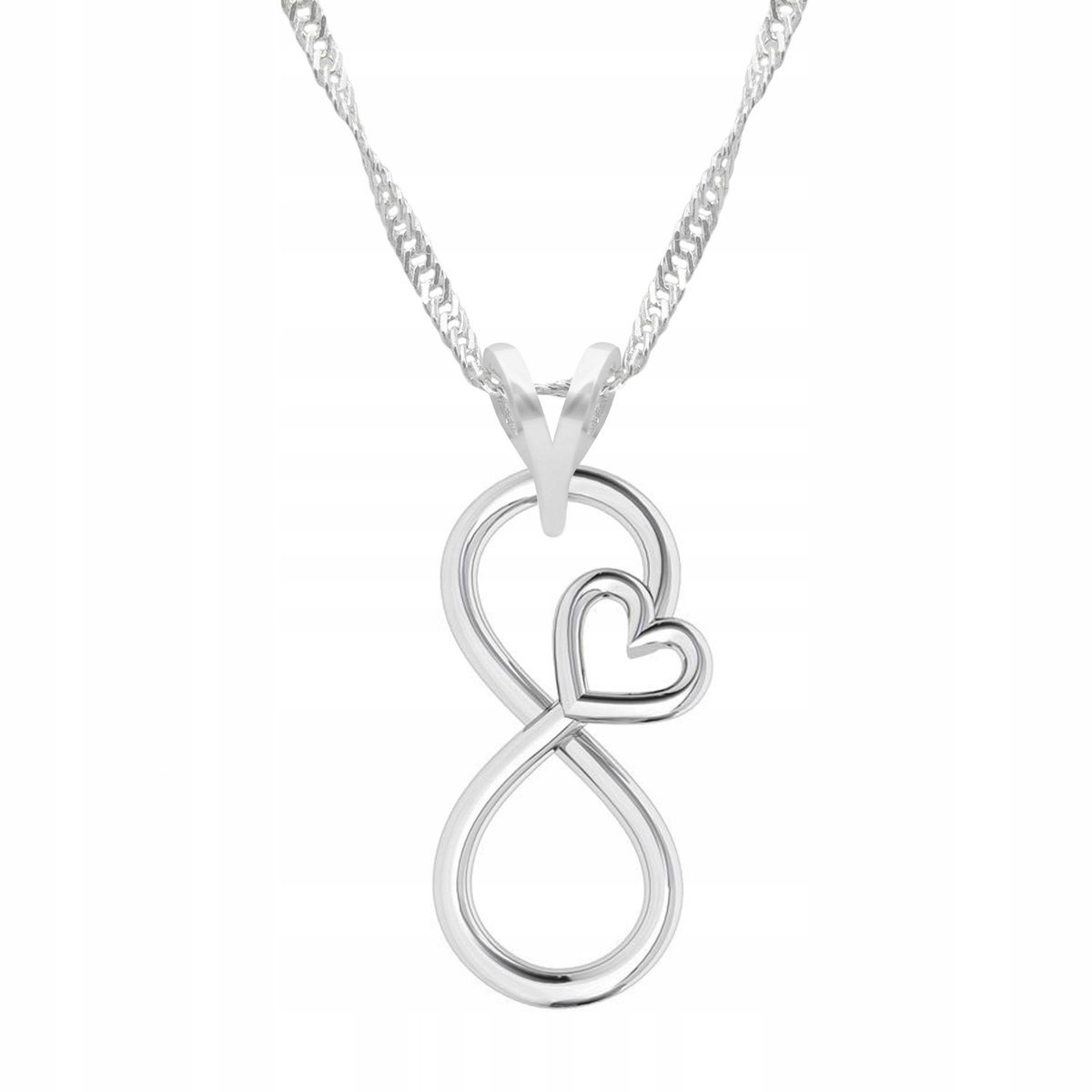 Naszyjnik Srebrny z Nieskończonością Forever Nieskończoność SREBRO 925