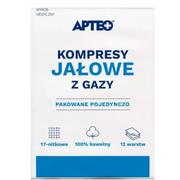 Apteczki i materiały opatrunkowe - Apteo Apteo kompresy jałowe z gazy 10cm x 10cm 3 sztuki 9099893 - miniaturka - grafika 1