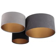 Oprawy, klosze i abażury - Welurowy potrójny plafon glamour T4-S80 - miniaturka - grafika 1