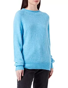 BOSS Damski sweter z dzianiny w kolorze niebieskim (Open Blue), S (DE) - Swetry damskie - miniaturka - grafika 1