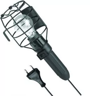 Lena Lighting Lampa practic 100w e27 230v ip20 czarny z wyłącznikiem I000126 - Lampy sufitowe - miniaturka - grafika 1