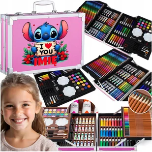 ZESTAW ARTYSTYCZNY MALOWANIA RÓŻOWY LILO I STICH STITCH DLA DZIECKA IMIĘ 3 - Zabawki kreatywne ZESTAW ARTYSTYCZNY MALOWANIA RÓŻOWY LILO I STICH STITCH DLA DZIECKA IMIĘ 3 - Zabawki kreatywne - miniaturka - grafika 1