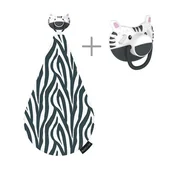 Smoczki uspokajające - Dumforter Dumforter 2in1 smoczek z gryzakiem Słoń Ellie - miniaturka - grafika 1