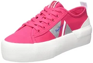 Trampki damskie - Pepe Jeans Damskie trampki z flagą imbusową kolor W, Fresa, 40 EU - miniaturka - grafika 1