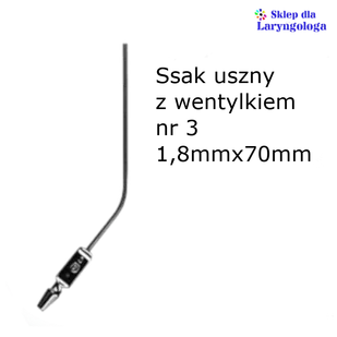 Ssak uszny z wentylkiem nr 3 08-149 Metech - Akcesoria medyczne - miniaturka - grafika 1
