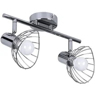 Lampy sufitowe - Listwa reflektorowa podwójna sufitowa ścienna chrom Activejet GIZEL kinkiet E14 do salonu - miniaturka - grafika 1