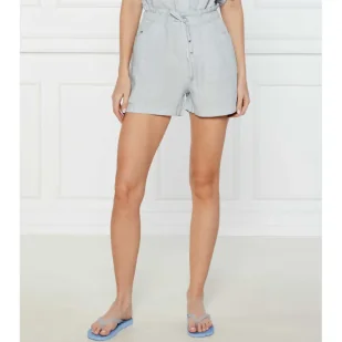 Tommy Jeans Szorty Regular Fit z dodatkiem lnu - Spodenki damskie - miniaturka - grafika 1