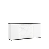 Komody - Komoda VENK02 Venezia Meble Wójcik Biały, Biały Alpejski, Dąb Vicenza Czarny - miniaturka - grafika 1