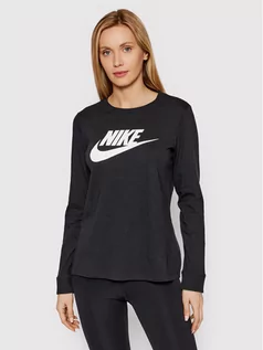 Bluzki damskie - Nike Bluzka BV6171 Czarny Regular Fit - grafika 1