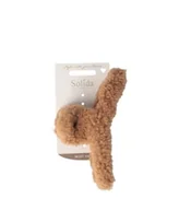 Ozdoby do włosów - Solida Haarklammer Loop Form Teddy braun Klamry do włosów 1 szt. - miniaturka - grafika 1