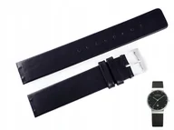 Akcesoria do zegarków - Pasek SKAGEN 355LSLB 358LSL 358LSLB 358LSLBW czarny skórzany oryginał - miniaturka - grafika 1