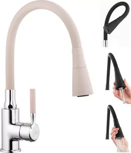 Bateria INVENA POGO BZ-80-L03-L beżowy + chrom - Baterie kuchenne - miniaturka - grafika 1