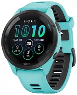 Smartwatch - Zegarek Garmin 010-02810-12 Forerunner 265 Black Bezel with Aqua Case błękitno-czarny - miniaturka - grafika 1