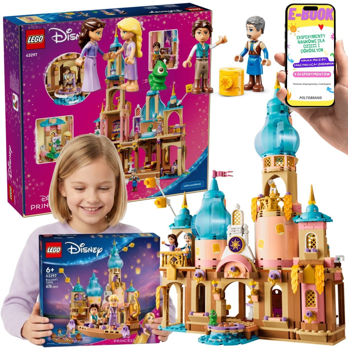 LEGO Disney Princess Zamek Roszpunki Zaplątani (43297) + E-BOOK