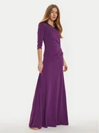 Sukienki - Rinascimento Sukienka koktajlowa CFC0121168003 Fioletowy Slim Fit - miniaturka - grafika 1