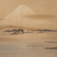 Fototapety - Fototapeta widok na jezioro brązowym - 424 x 280 cm - SANDERS & SANDERS - miniaturka - grafika 1