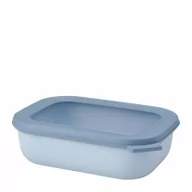 Miski i półmiski - Mepal Mepal Cirqula Oblong Nordic Blue 1 L Niebieska Miska Kuchenna Plastikowa Z Pokrywką - miniaturka - grafika 1
