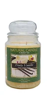 Świece - Nature Candle 167314 świeca zapachowa owocowa wanilia, 100% wosk warzywny, 580 g, różna, 1S - miniaturka - grafika 1