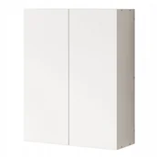 Szafki łazienkowe - Szafka łazienkowa wisząca biała 2-drzwiowa nowoczesna ścienna 3 półki 60 cm - miniaturka - grafika 1