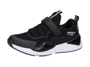 Buty sportowe męskie - American Club Sportowe buty dziecięce AMERICAN WT44/21 BK - - grafika 1