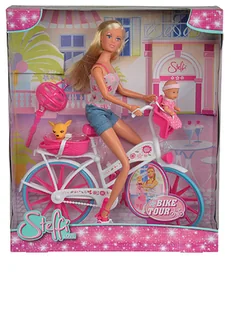 Simba Lalka "Steffi - Bike Tour" - 3+ - Lalki dla dziewczynek - miniaturka - grafika 1