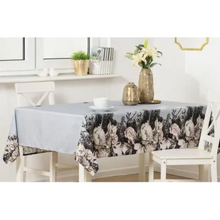 Obrus ALICE 140 x 180 cm szary - Obrusy i serwetki - miniaturka - grafika 1