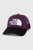 Czapki męskie - The North Face czapka z daszkiem kolor fioletowy z nadrukiem NF0A3FM3V6V1 - miniaturka - grafika 1