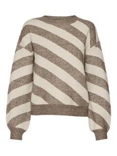 Vero Moda Sweter w kolorze jasnobrązowo-beżowym - Swetry damskie - miniaturka - grafika 1