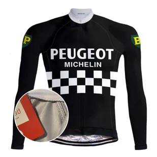 Camisola de ciclismo Peugeot Preto - REDTED - Bluzy na rower - miniaturka - grafika 1