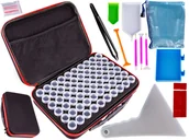 Rękodzieło - Akcesoria Haft Diamentowy, Etui + 60 Pojemników + Akcesoria Zestaw Do Diamond Painting - miniaturka - grafika 1
