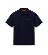 Koszulki męskie - polo uomo napapijri e-badge np0a4ida 176 blu marine - miniaturka - grafika 1