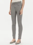 Spodnie damskie - Tommy Jeans Jeansy Sylvia DW0DW17594 Szary Skinny Fit - miniaturka - grafika 1