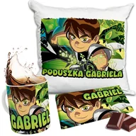 Czekolada - Zestaw BEN 10 TEN Kubek + Poduszka + Czekolada + Imię Prezent Nadruk - miniaturka - grafika 1