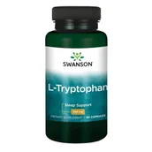 Suplementy naturalne - SWANSON L-Tryptofan 500 mg 60 kapsułek - miniaturka - grafika 1