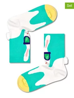 Skarpetki damskie - Happy Socks Skarpety (2 pary) w kolorze turkusowym - grafika 1
