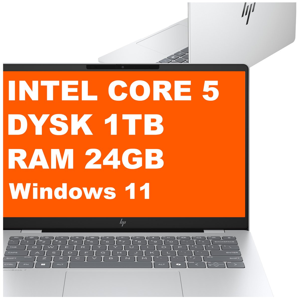 HP OmniBook 7 14-fs0000na / BK7H4EA / Core 5 / 1TB / 24GB / Intel Graphics / 2k / Win 11 / Srebrny