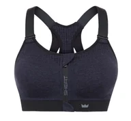 Biustonosze - BIUSTONOSZ SPORTOWY SHEFIT GRANATOWY NISKIE PODTRZYMANIE 5XL FITNESS - miniaturka - grafika 1
