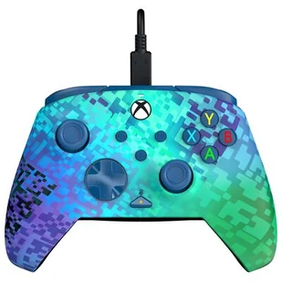 PDP Rematch Glitch Green do Xbox - przewodowy - Kontrolery do Nintendo - miniaturka - grafika 1