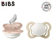 Smoczki uspokajające - BIBS Couture 2 - Pack Blush Glow & Vanilla Glow s Smoczek Anatomiczny Silikonowy - miniaturka - grafika 1