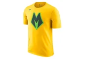 Koszulki męskie - Nike Nba Milwaukee Bucks Dry Tee Amarillo - miniaturka - grafika 1