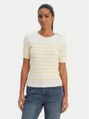 Swetry damskie - Morgan Sweter 251-MTERI Żółty Slim Fit - miniaturka - grafika 1