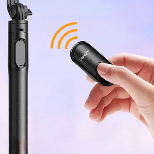 Selfie stick / kijek teleskopowy ze stojakiem i pilotem Bluetooth 1.5m Ugreen LP586 - czarny - Selfie stick - miniaturka - grafika 6