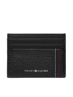 Etui na dokumenty i karty - Tommy Hilfiger Etui na karty kredytowe Th Central Cc Holder AM0AM14228 Czarny - miniaturka - grafika 1